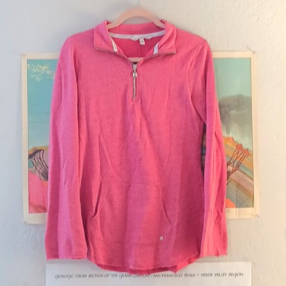 Y2K Victoria's Secret Pink Lightweight Small Quarter Zip Angel Wing Zipper - Picture 1 of 8